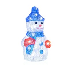 Retlux Коледна украса RXL 254 - Снежен човек, син, светещ, 30 LED Retlux Коледна украса RXL 254 - Снежен човек, син, светещ, 30 LED