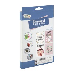 Craft ID Картички за рисуване с мъниста, 181 х 130 mm, 4 броя Craft ID Картички за рисуване с мъниста, 181 х 130 mm, 4 броя