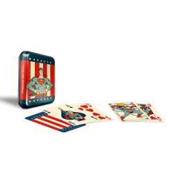 Cartamundi Карти за игра Superman Vintage, в метална кутия Cartamundi Карти за игра Superman Vintage, в метална кутия
