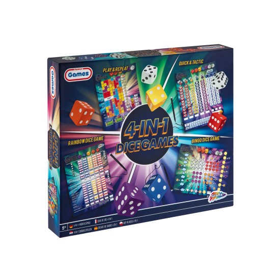 Moxy Игри със зарове, 4 в 1 Moxy Игри със зарове, 4 в 1