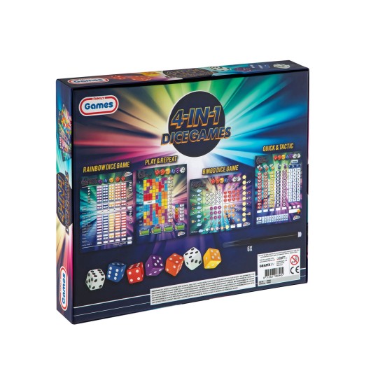 Moxy Игри със зарове, 4 в 1 Moxy Игри със зарове, 4 в 1