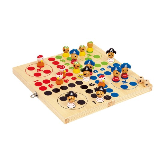 Small Foot Игра Не се сърди, човече Пирати, дървено Small Foot Игра Не се сърди, човече Пирати, дървено