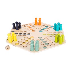 Small Foot Игра Не се сърди, човече, XXL, дървено, за шестима играчи Small Foot Игра Не се сърди, човече, XXL, дървено, за шестима играчи