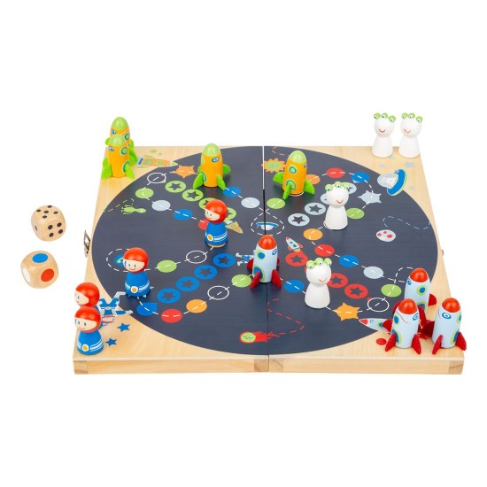 Small Foot Игра Не се сърди, човече - Космос, дървено Small Foot Игра Не се сърди, човече - Космос, дървено