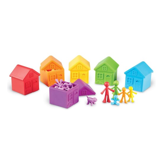 Learning Resources Комплект Семейство за сортиране по цветове, 42 части Learning Resources Комплект Семейство за сортиране по цветове, 42 части