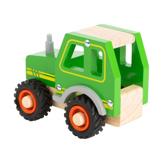 Small Foot Трактор, дървен, зелен, 13 х 7 х 10 cm Small Foot Трактор, дървен, зелен, 13 х 7 х 10 cm