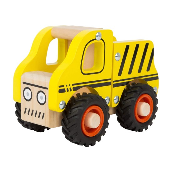 Small Foot Камион, дървен, жълт, 13 х 7 х 10 cm Small Foot Камион, дървен, жълт, 13 х 7 х 10 cm