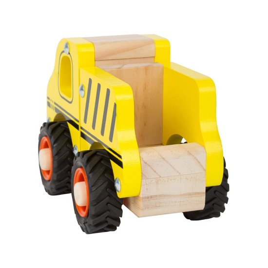 Small Foot Камион, дървен, жълт, 13 х 7 х 10 cm Small Foot Камион, дървен, жълт, 13 х 7 х 10 cm