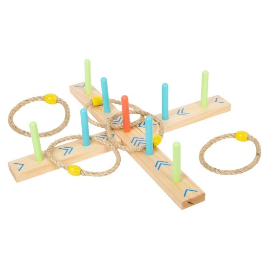 Small Foot Игра хвърляне в цел, с пръстени, дървена Small Foot Игра хвърляне в цел, с пръстени, дървена