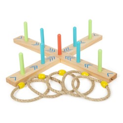 Small Foot Игра хвърляне в цел, с пръстени, дървена Small Foot Игра хвърляне в цел, с пръстени, дървена