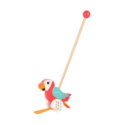 Small Foot Играчка за бутане Папагал, дървена, 47 х 6 х 18 cm Small Foot Играчка за бутане Папагал, дървена, 47 х 6 х 18 cm