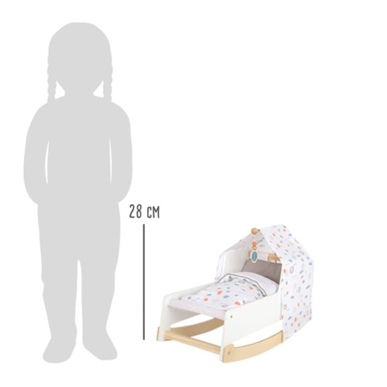 Small Foot Люлка за кукли, дървена, 54 х 28 х 28 cm Small Foot Люлка за кукли, дървена, 54 х 28 х 28 cm