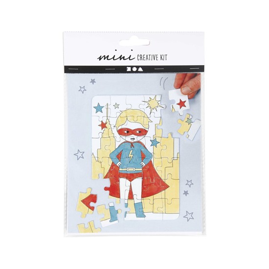 Creativ Company Пъзел Супергерои, за оцветяване, с 4 броя маркери Creativ Company Пъзел Супергерои, за оцветяване, с 4 броя маркери