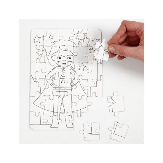 Creativ Company Пъзел Супергерои, за оцветяване, с 4 броя маркери Creativ Company Пъзел Супергерои, за оцветяване, с 4 броя маркери