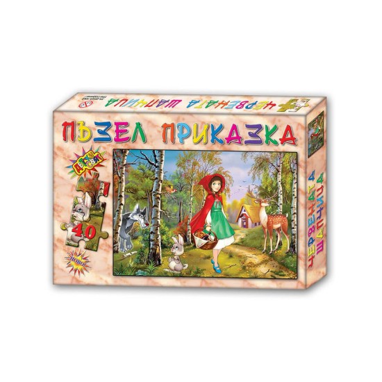 Пъзел с приказка Червената шапчица, 40 части Пъзел с приказка Червената шапчица, 40 части