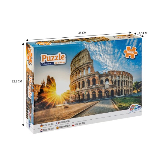 Moxy Пъзел Колизеума в Рим, 50 х 70 cm, 1000 части Moxy Пъзел Колизеума в Рим, 50 х 70 cm, 1000 части