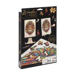 Moxy Пъзел Лъв, уникални форми, дървен, 140 части Moxy Пъзел Лъв, уникални форми, дървен, 140 части