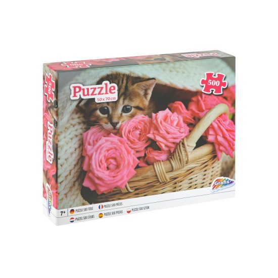 Moxy Пъзел Котка, 50 х 70 cm, 500 части Moxy Пъзел Котка, 50 х 70 cm, 500 части