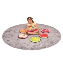 Nowa Szkola Възглавнички Плодове, меки, плоски, 6 броя Nowa Szkola Възглавнички Плодове, меки, плоски, 6 броя