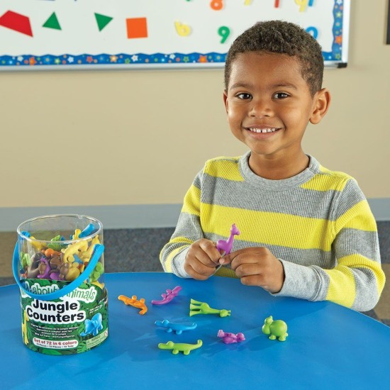 Learning Resources Комплект Диви животни, за броене и сортиране, 72 броя Learning Resources Комплект Диви животни, за броене и сортиране, 72 броя