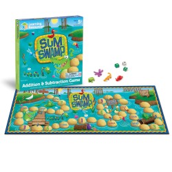 Learning Resources Игра за събиране и изваждане - математическо блато