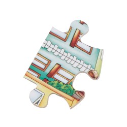 Beleduc Пъзел Пазар, дървен, в рамка Beleduc Пъзел Пазар, дървен, в рамка