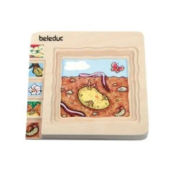 Beleduc Пъзел Картоф, на слоеве, дървен Beleduc Пъзел Картоф, на слоеве, дървен