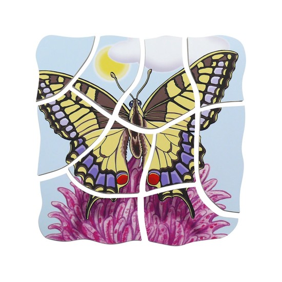 Beleduc Пъзел Жизнен цикъл на пеперуда, на слоеве, дървен Beleduc Пъзел Жизнен цикъл на пеперуда, на слоеве, дървен