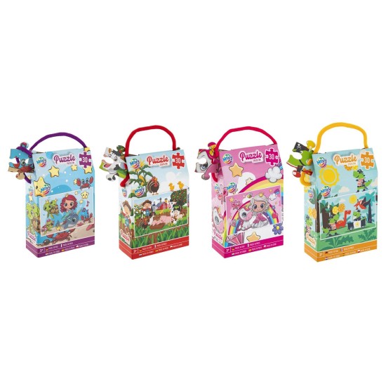 Moxy Пъзел, 30 части, 29 х 18 cm, асорти, 48 броя Moxy Пъзел, 30 части, 29 х 18 cm, асорти, 48 броя