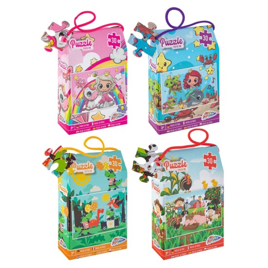 Moxy Пъзел, 30 части, 29 х 18 cm, асорти, 48 броя Moxy Пъзел, 30 части, 29 х 18 cm, асорти, 48 броя
