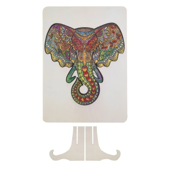 Moxy Пъзел Слон, уникални форми, дървен, 132 части