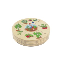 Beleduc Пъзел Кое къде расте, дървен Beleduc Пъзел Кое къде расте, дървен