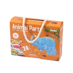 Foska Пъзел Парти с животни, 24 части, 44 х 31 cm