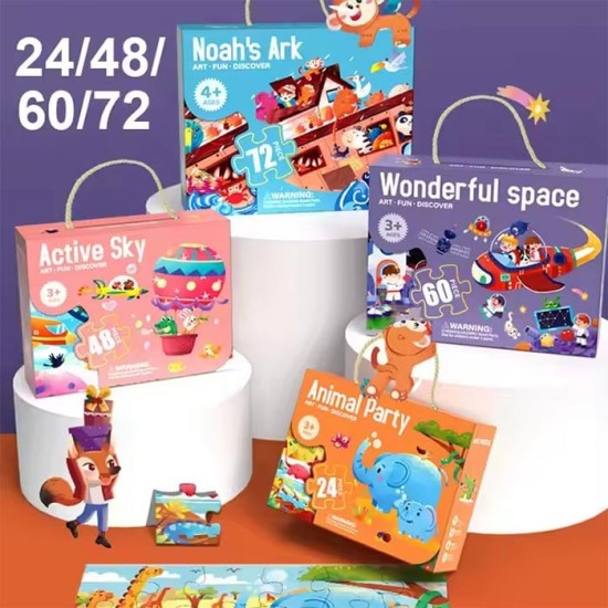 Foska Пъзел Парти с животни, 24 части, 44 х 31 cm