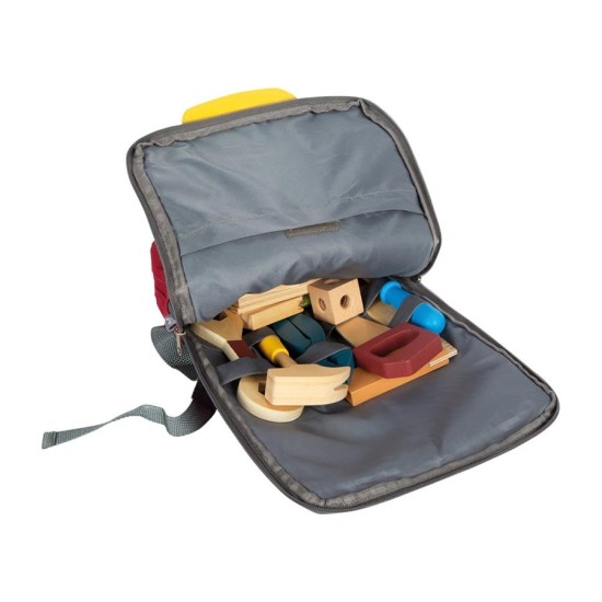 Small Foot Комплект инструменти, в раница, дървени, детски Small Foot Комплект инструменти, в раница, дървени, детски