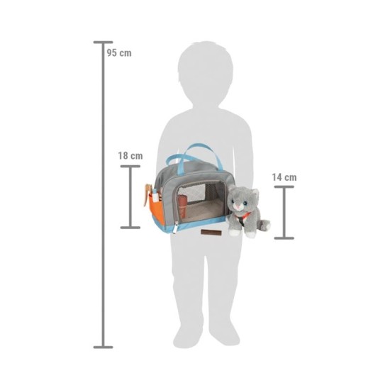 Small Foot Котенце с чанта за носене, с включени аксесоари за грижа Small Foot Котенце с чанта за носене, с включени аксесоари за грижа