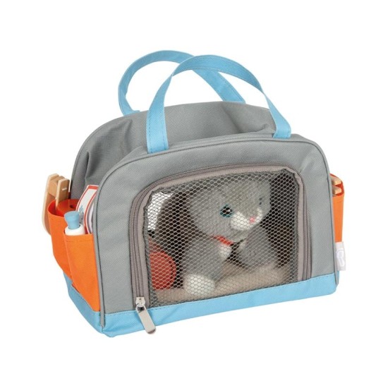 Small Foot Котенце с чанта за носене, с включени аксесоари за грижа Small Foot Котенце с чанта за носене, с включени аксесоари за грижа