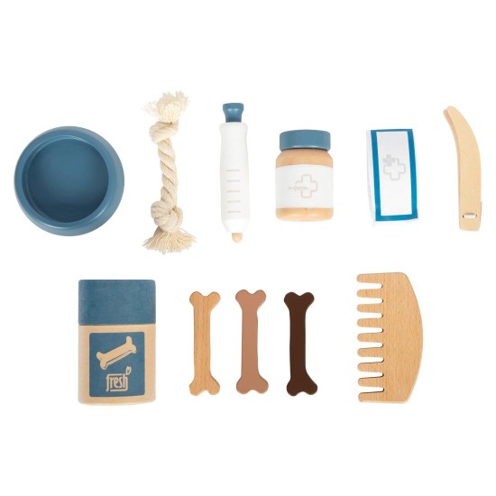 Small Foot Кученце с чанта за носене, с включени аксесоари за грижа Small Foot Кученце с чанта за носене, с включени аксесоари за грижа