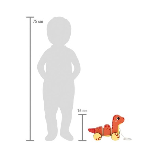 Small Foot Динозавър за дърпане, дървен Small Foot Динозавър за дърпане, дървен