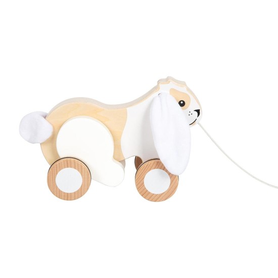 Small Foot Зайче за дърпане, дървено, с шумящи уши Small Foot Зайче за дърпане, дървено, с шумящи уши