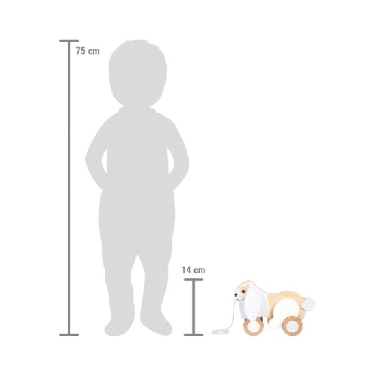 Small Foot Зайче за дърпане, дървено, с шумящи уши Small Foot Зайче за дърпане, дървено, с шумящи уши