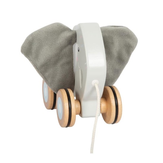 Small Foot Слонче за дърпане, дървено, с шумящи уши Small Foot Слонче за дърпане, дървено, с шумящи уши