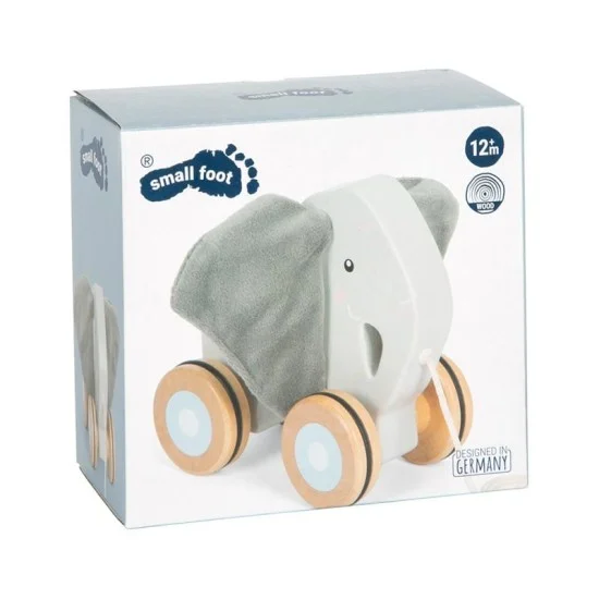 Small Foot Слонче за дърпане, дървено, с шумящи уши Small Foot Слонче за дърпане, дървено, с шумящи уши