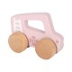 Small Foot Количка за бутане, дървена, розова Small Foot Количка за бутане, дървена, розова