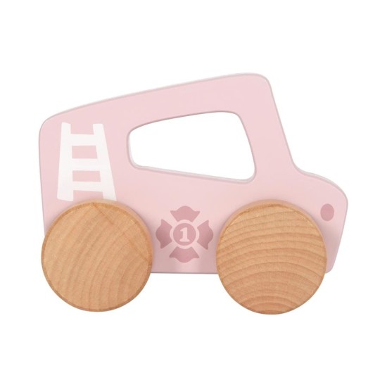 Small Foot Количка за бутане, дървена, розова Small Foot Количка за бутане, дървена, розова