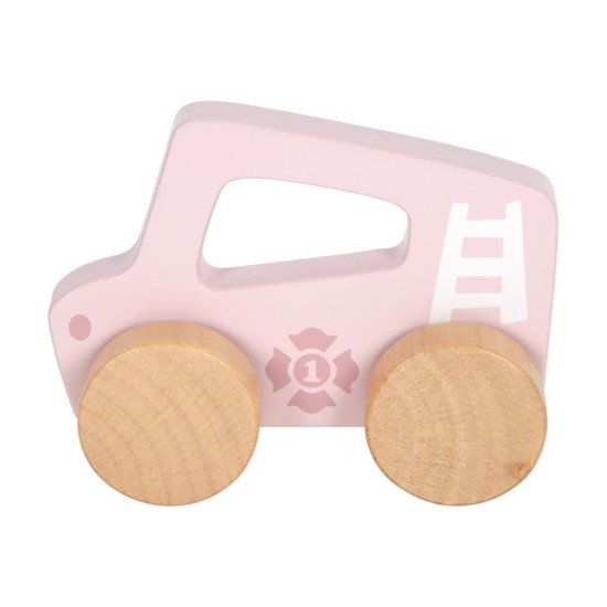 Small Foot Количка за бутане, дървена, розова Small Foot Количка за бутане, дървена, розова