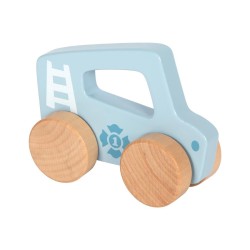 Small Foot Количка за бутане, дървена, синя