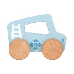 Small Foot Количка за бутане, дървена, синя