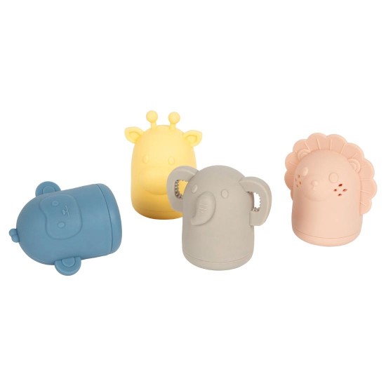 Small Foot Комплект играчки за баня, силиконови, 4 броя Small Foot Комплект играчки за баня, силиконови, 4 броя