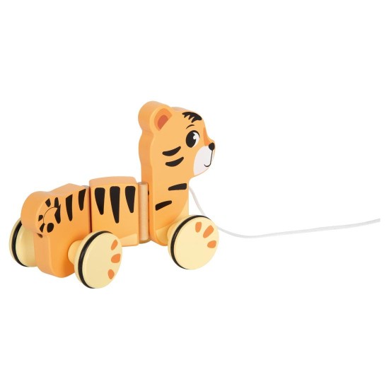 Small Foot Тигър Сафари, за дърпане, дървен Small Foot Тигър Сафари, за дърпане, дървен